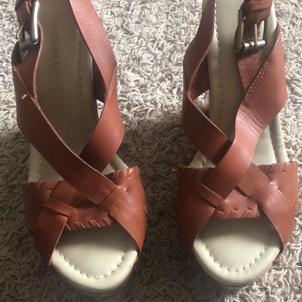 Madison Harding wedge sandals